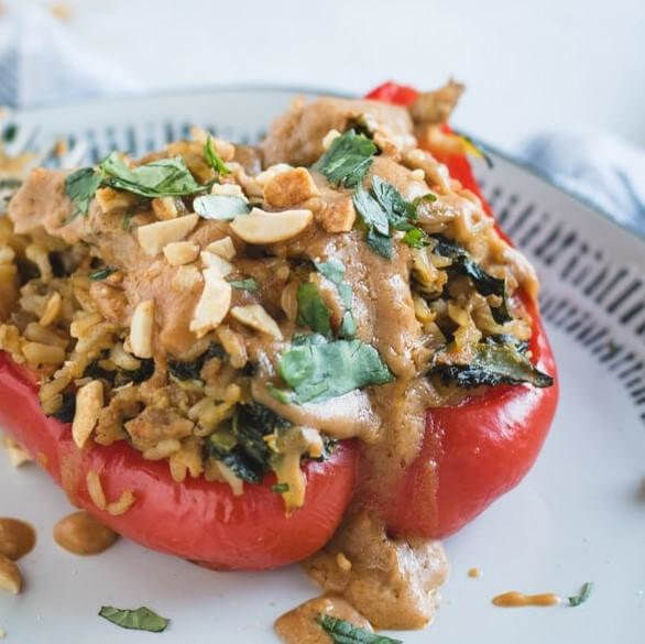 Thai Style Stuffed Peppers